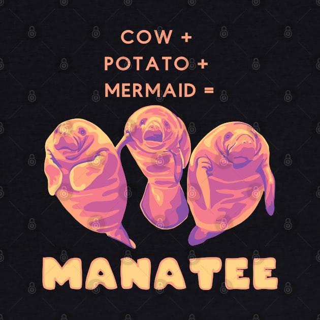 Cow + Potato + Mermaid = Manatee by Slightly Unhinged